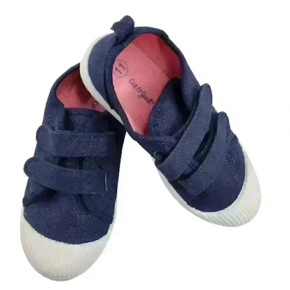 Cat & Jack Blue/White Toddler Girls Sneakers Sz 11